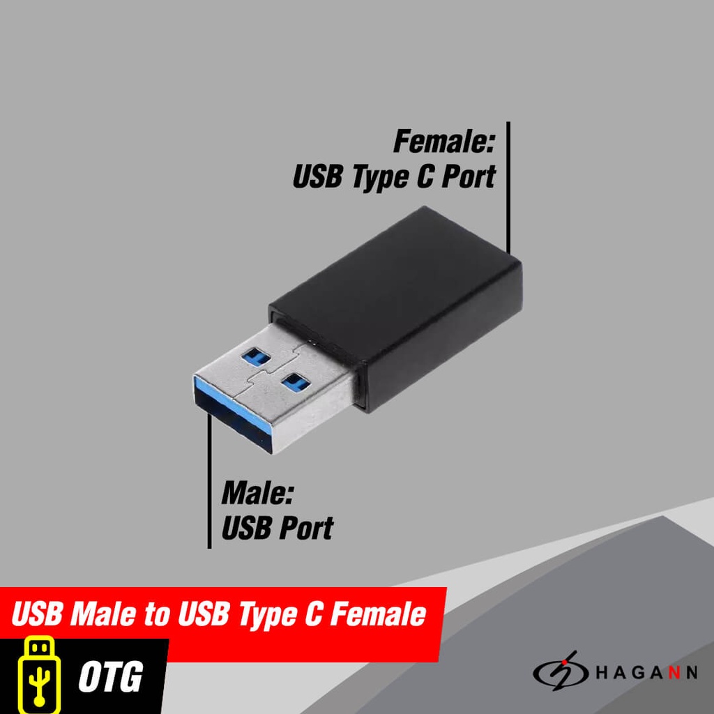 USB 3.0 Male To Type C Female OTG Adapter Converter Mini Connector