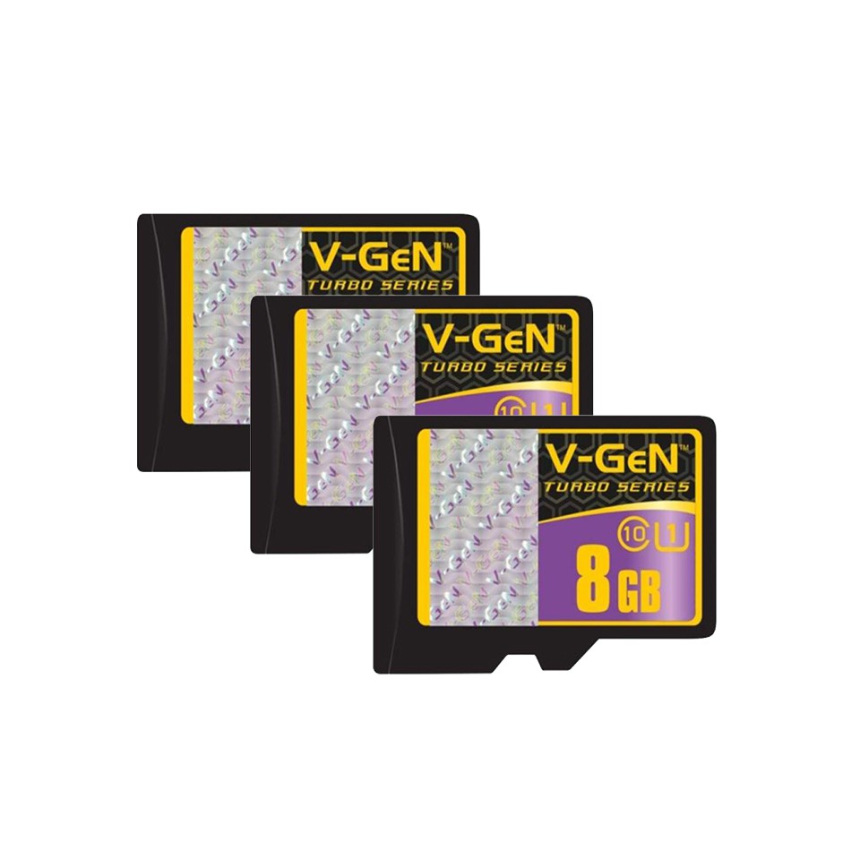 MicroSD Vgen 8 GB Class 10 Turbo Kartu Memori HP Memory Card