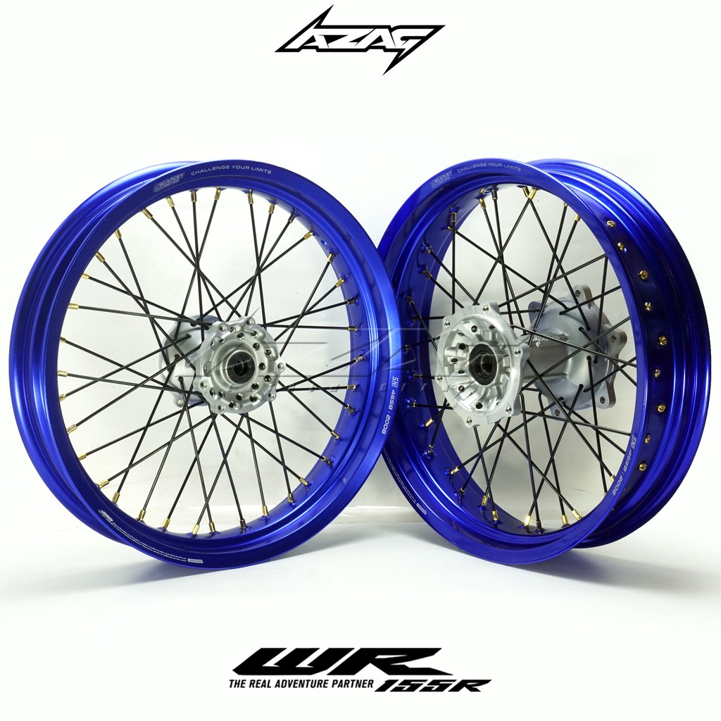 VELG SET SUPERMOTO WR EXPEDITION BIRU