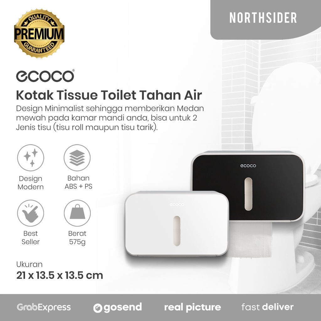 ECOCO TEMPAT KOTAK TISU BOX TISSUE TOILET E1903