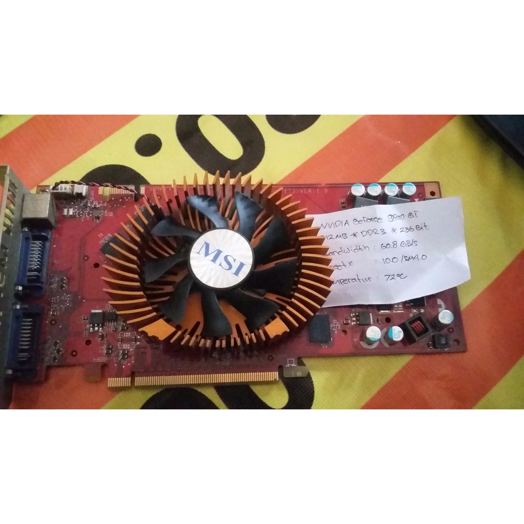 VGA 512 MB 256 BIT DDR3