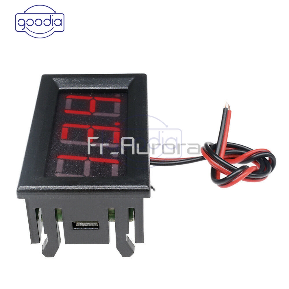 ✈【Fast/COD】✈ 0.56&quot; DC4.5-30V Voltmeter LED Panel Three Digital Display Volt Voltage Meter Red