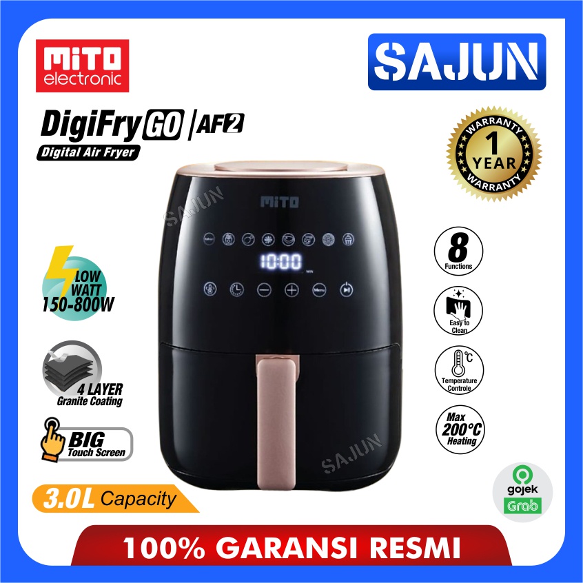 Mito Digital Air Fryer DIGIFRY AF2 3 LIter Deep Fryer AF2