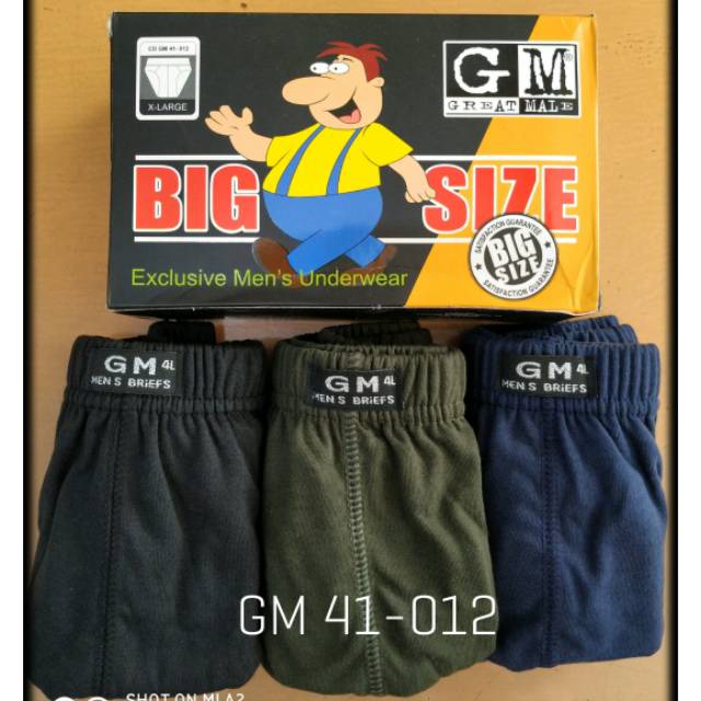 Celana Dalam GM BIG SIZE / Celana Dalam Pria Jumbo / Celana Dalam Pria Big size