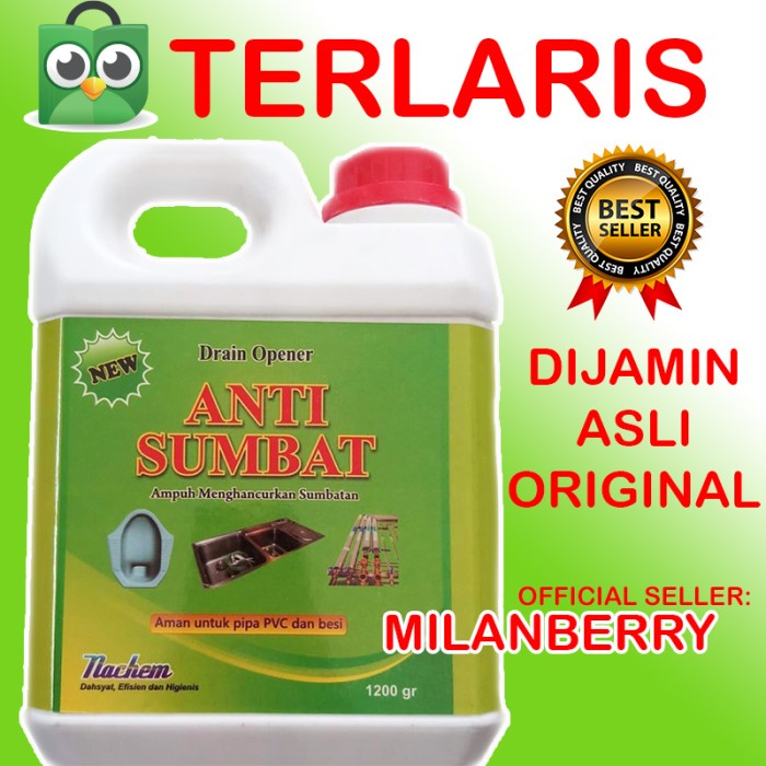 ANTI SUMBAT NACHEM 1200GR DRAIN OPENER ANTI MAMPET SODA API CAIR - Nachem