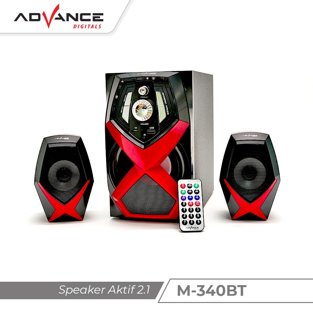 Speaker Advance M340BT Multimedia Speaker Bluetooth with Subwoofer System