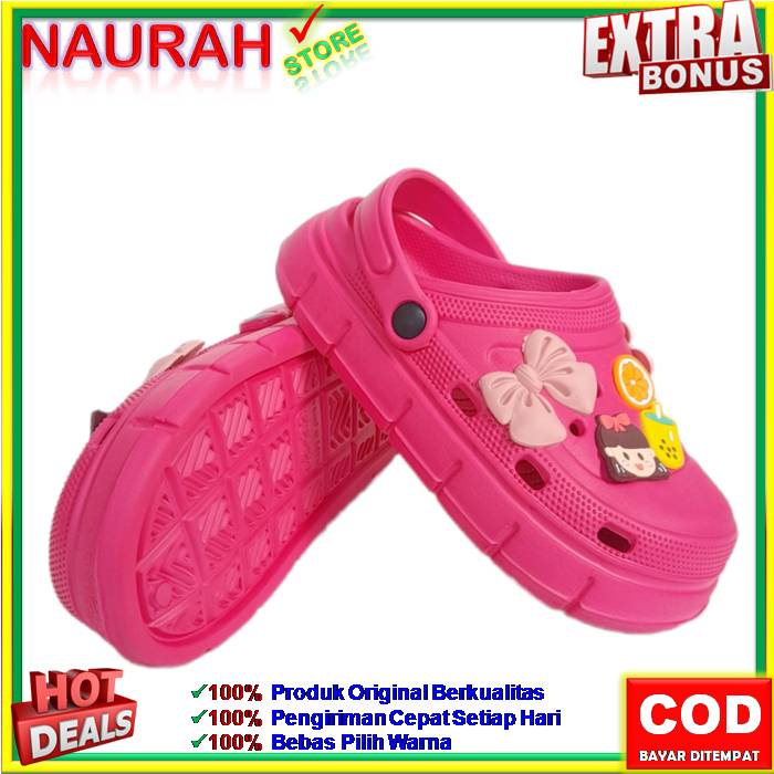 SANDAL ANAK ALINA E2022 A1 SENDAL FUJI VIRAL BAIM 100% ORIGINAL KUALITAS IMPORT JELLY EVA RUBBER ANTI SLIP NYAMAN EMPUK LUCU