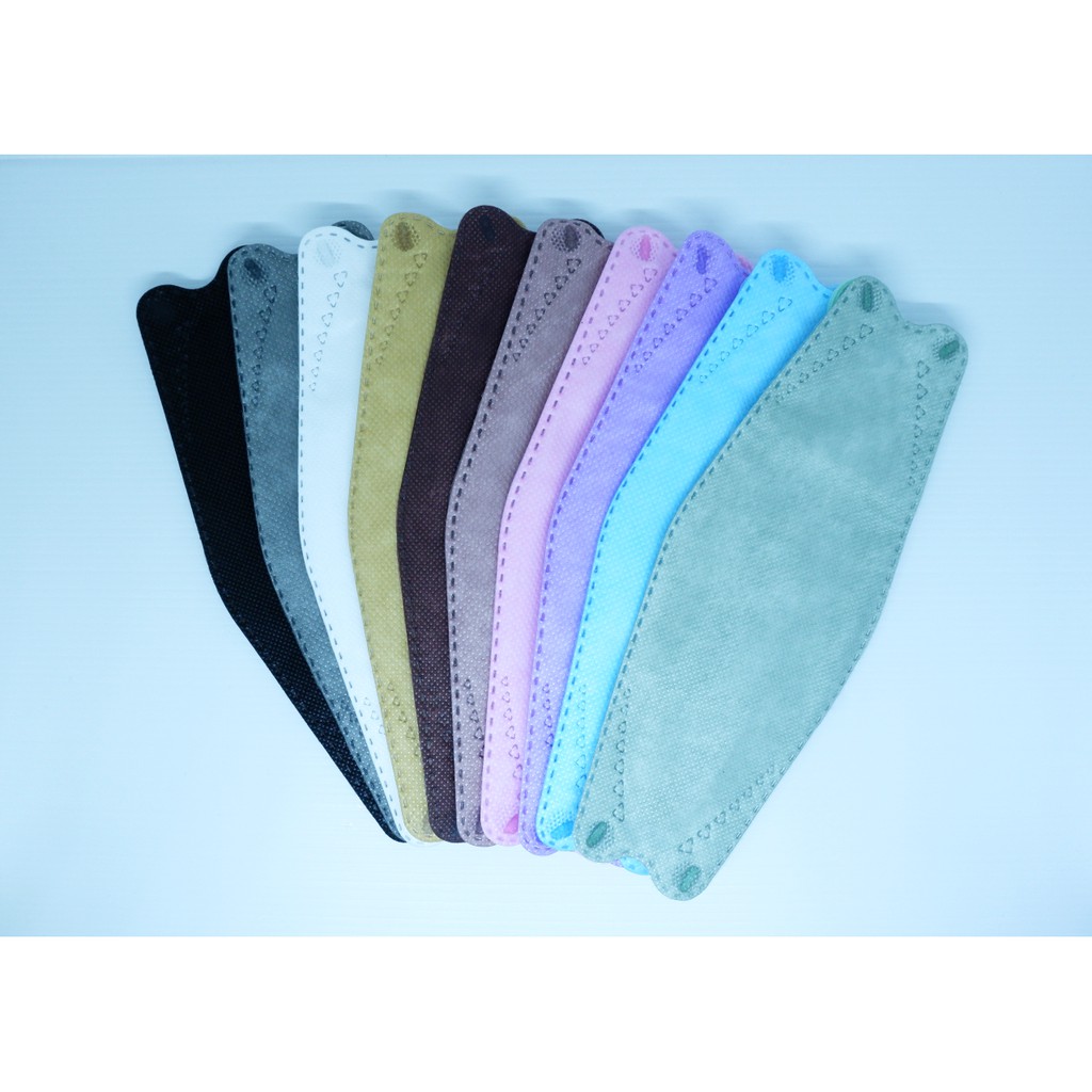 Masker KF94 WeMask Hitam Abu Putih Warna warni / Masker sekali pakai 4 ply