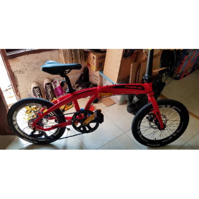 Pacific Noris 2.1 Folding Bike Red Doff 20'