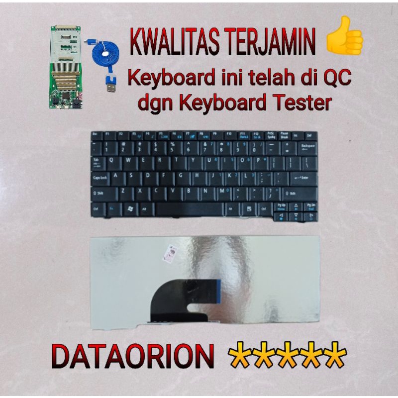 Keyboard Acer Aspire One A150 A110 D150 D250 AO531 531 ZG5 ZG8  hitam