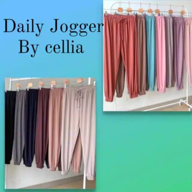 COD CELANA WANITA By CELLIA JOGER  DAILY PANTS FIT TO XL 85kg