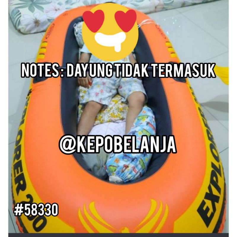 Intex 58330 | Rubber boat perahu karet explorer 200 Intex 58330 | boat mancing murah bagus