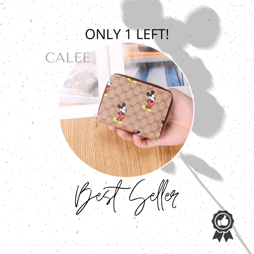 TREND ONLY 1 DOMPET KECIL LIPAT WANITA DOMPET CEWEK PENDEK SHORT WALLET WOMAN CARD  MICKEY 03