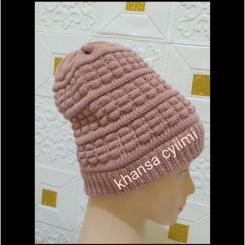 kupluk nenek ciput rajut nenek /ibu ibu kerpus nenek premium model tanako super tebal