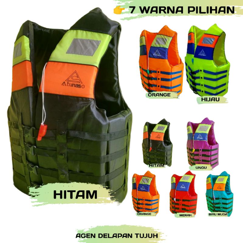 Jual 7 PILIHAN WARNA BAJU PELAMPUNG ATUNAS SIZE S,M,L,XL/LIFE VEST/LIFE ...