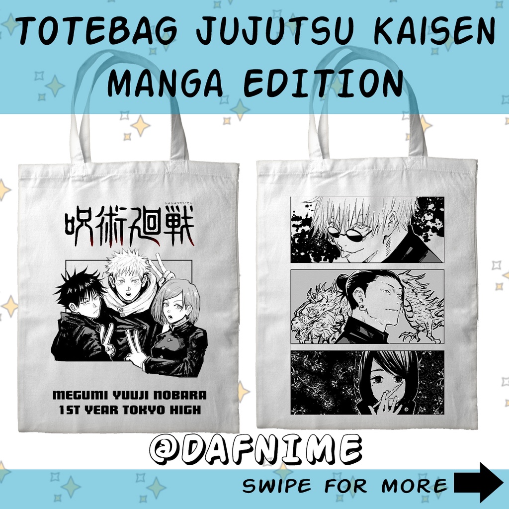 TOTEBAG ANIME JUJUTSU KAISEN MANGA EDITION