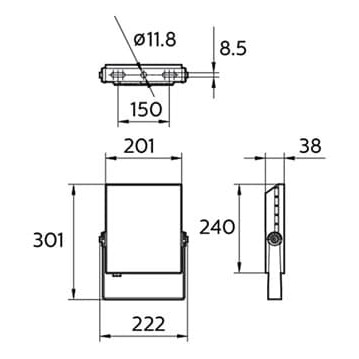 Unik Lampu LED Sorot   Tembak PHILIPS 50W   50 W   LED Flood Light BVP135 Diskon