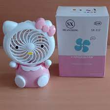 Kipas Angin Duduk Mini - Fan Portable LED Fan Handy Mini Fan - Sx-112