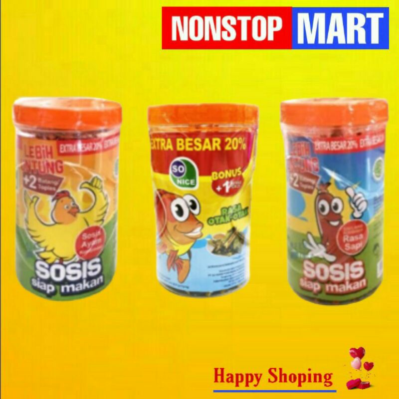 

SO NICE Sosis 1 toples 252gr isi 24 pcs