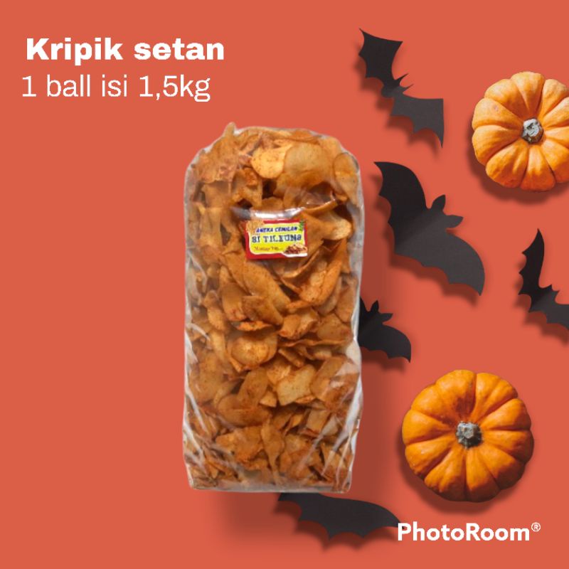 

kripik setan super pedas si tileung 1 ball isi 1,5kg