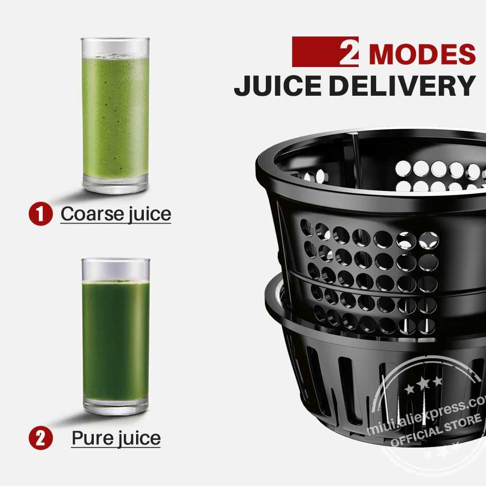 MIUI Fruit Slow Juicer 7LV Screw Cold Press Extractor Machine -JE-B03B