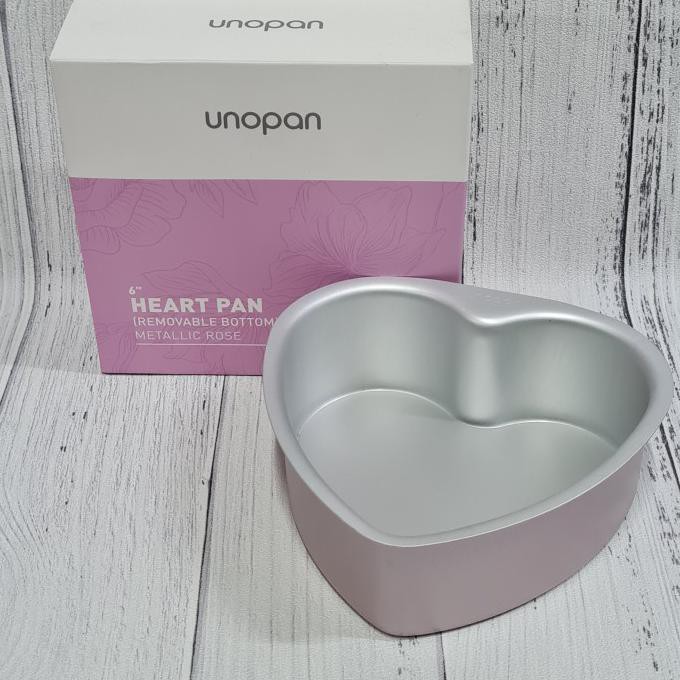 

Unopan Metallic Rose Pink Un16308 6" Heart Shape Cake Mold Anodized Promo Hari Ini