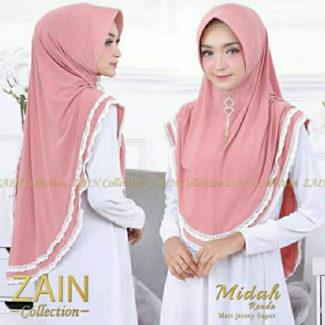 Jual Jilbab Midah Renda 1kg Muat 7pcs Shopee Indonesia 8654