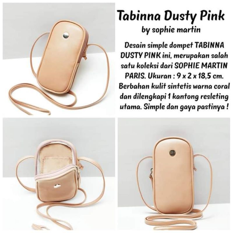 DOMPET TABINNA PINK/CORAL SOPHIE MARTIN TAS HP TERBARU PROMO