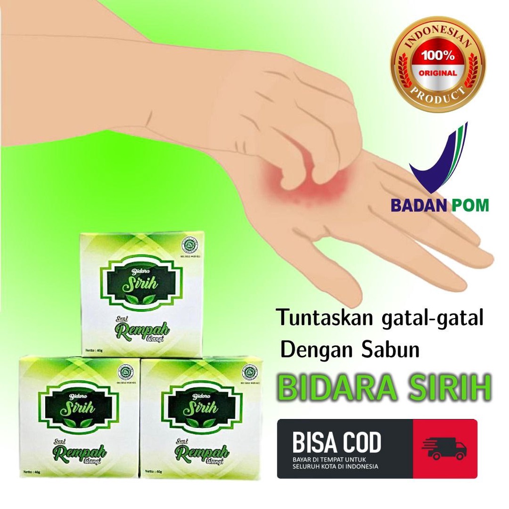 Sabun Gatal Bidara Sirih Obat Kulit Gatel,Eksim,Scabies,Kudis