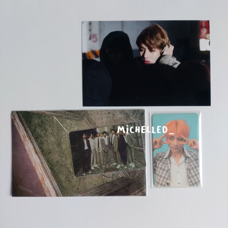photocard pc bts official taehyung v love yourself answer f live photo oneul group BE deluxe