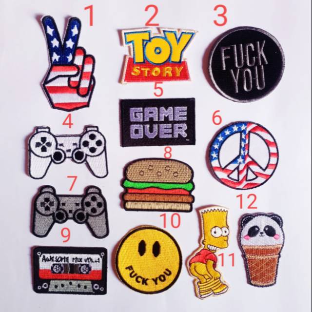 Patch bordir karakter