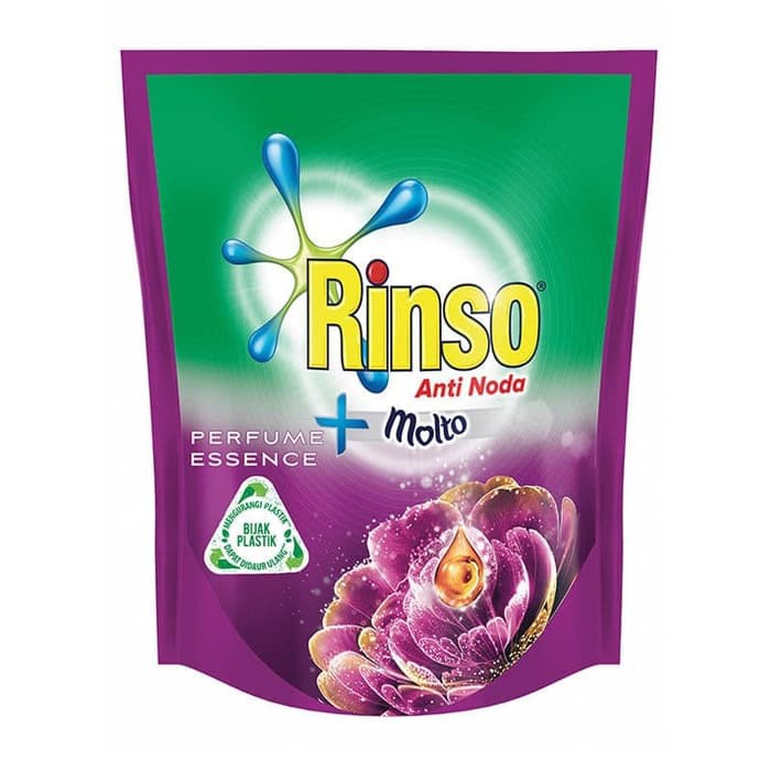 RINSO Cair Anti Noda Molto Perfume Essence Ungu Deterjen Cair 1, 5 Liter 1.5 L 1,5Liter 1500 ml