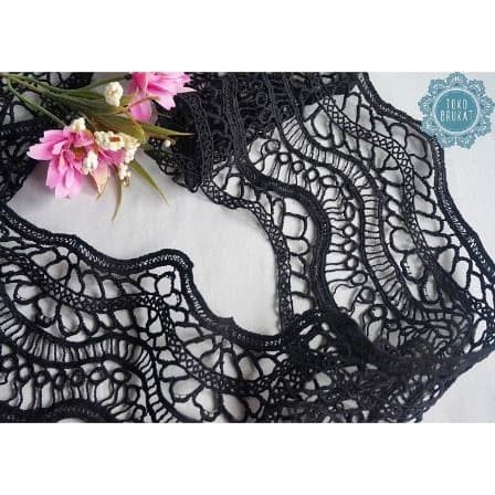 Kain Renda Bordir Giper - Bunga Besar - 11860 (L :-/+ 15 cm)