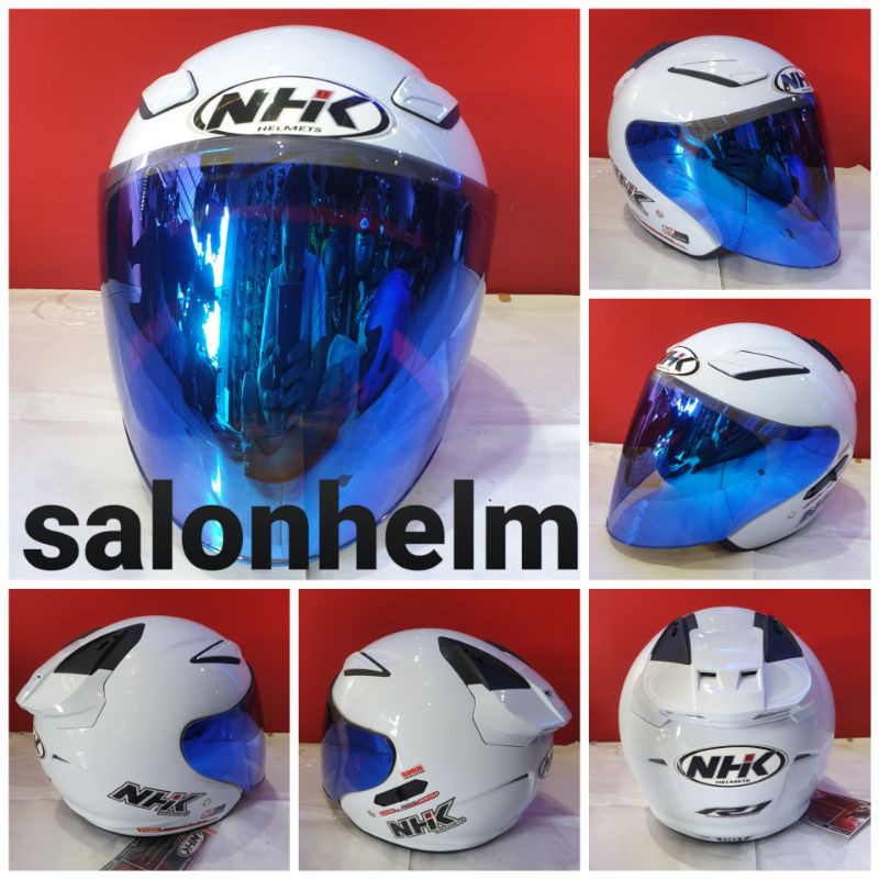 Helm NHK R1 Glossy Visor Flat Visor Iridium