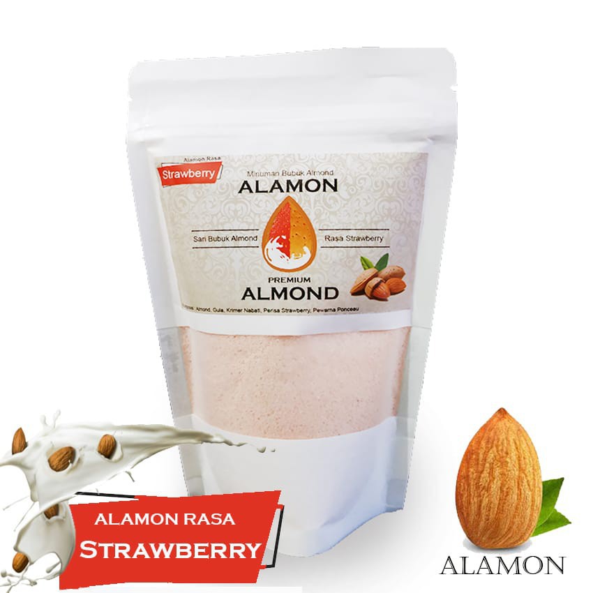 

Susu Almond Bubuk - Alamond - Rasa Strawberry | ASI BOOSTER | Minuman Kesehatan
