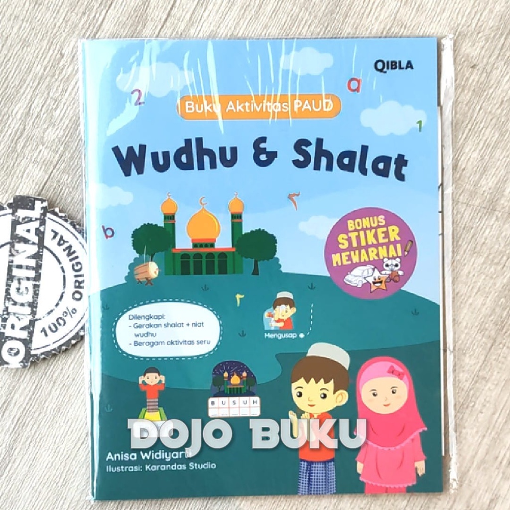 Buku Aktivitas PAUD : Wudhu &amp; Shalat (Bonus Stiker Mewarnai BIP)