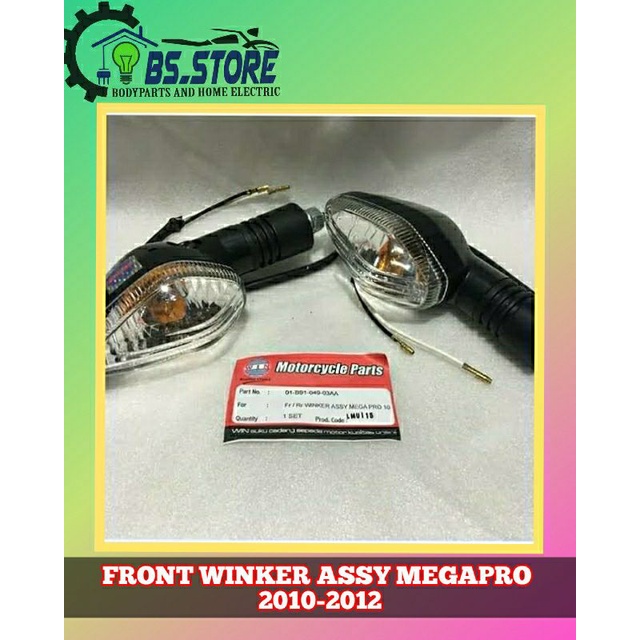 LAMPU SEN SEIN RITTING DEPAN BELAKANG MEGA PRO 2010 2011 2012 | FRONT WINKER ASSY MEGA PRO MONOSHOCK | FORNT WINKER ASSY MEGAPRO 2010