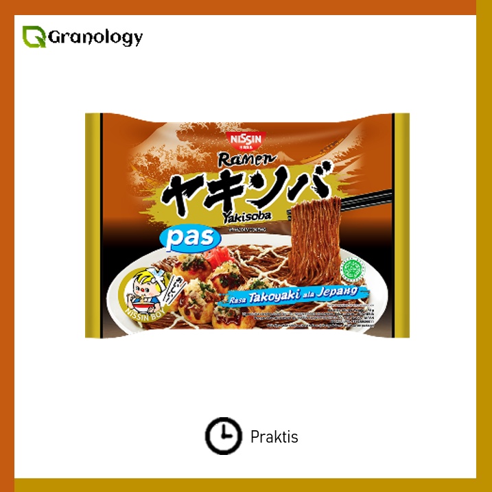 Nissin Gekikara Ramen Porsi Pas 78 gram - Yakisoba Takoyaki