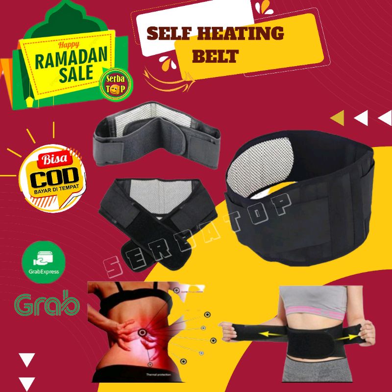 Sabuk Terapi Pinggang Magnetik Sabuk Terapi Pinggang Tourmaline Pemanas Pinggang Pinggang Alat Thera