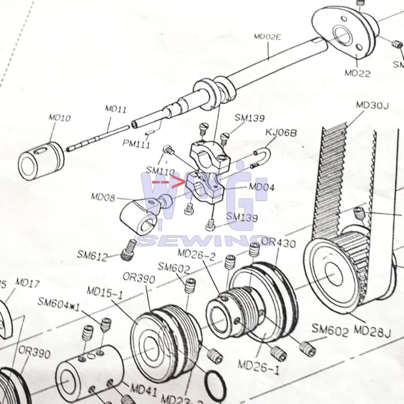 MD04 SIRUBA F007 Angka 8 Looper Mesin Jahit Overdec