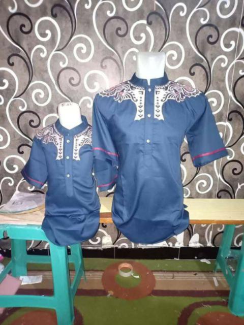 Hem Batik Solo Pria Full Furing Lengan Panjang Macan Putih