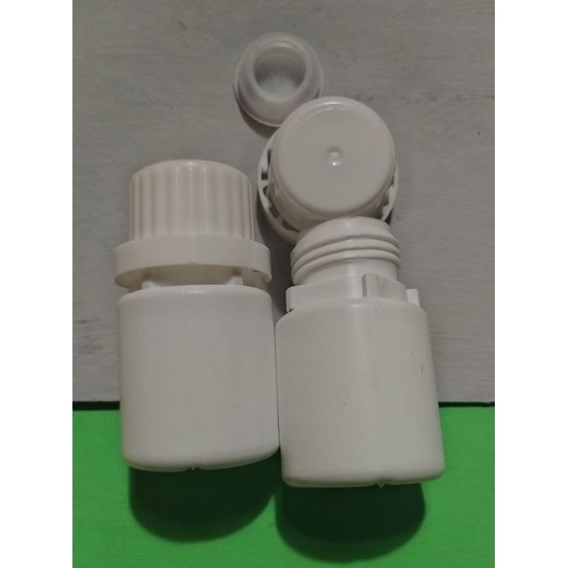 botol obat kapsul hdpe isi volume 50ml putih segel