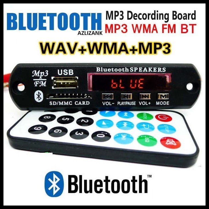 Modul kit mp3 radio fm bluetooth MP 3 USB Flashdisk 12 Volt