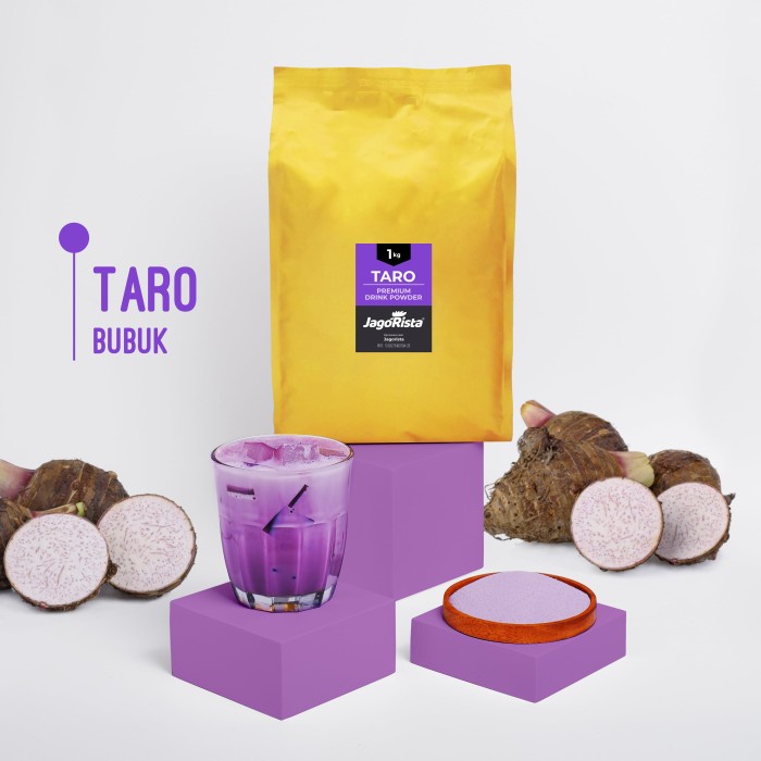 

(BISA COD) 1 Kg Jagorista - Taro - Premium Bubble Drink Powder