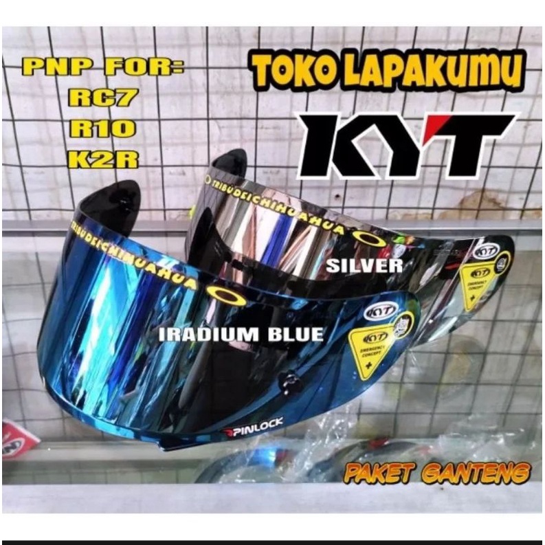 Paket Flat visor + TOPost +Talang air KYT RC7 R10 K2R K2Rider