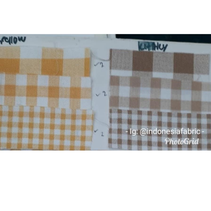 ➥ Kain Gamis Kain Katun Jepang Japan Design motif Checkers / kotak kotak large ☊