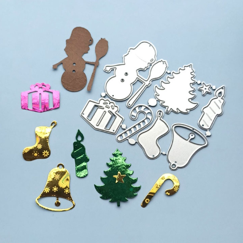 Cetakan Stensil Cutting Dies Motif Sepatu Boots Natal Bahan Metal Untuk Scrapbook / Craft DIY