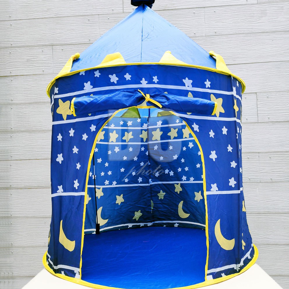 Tenda BESAR 100x135cm Castle Biru Kastil Bermain Anak