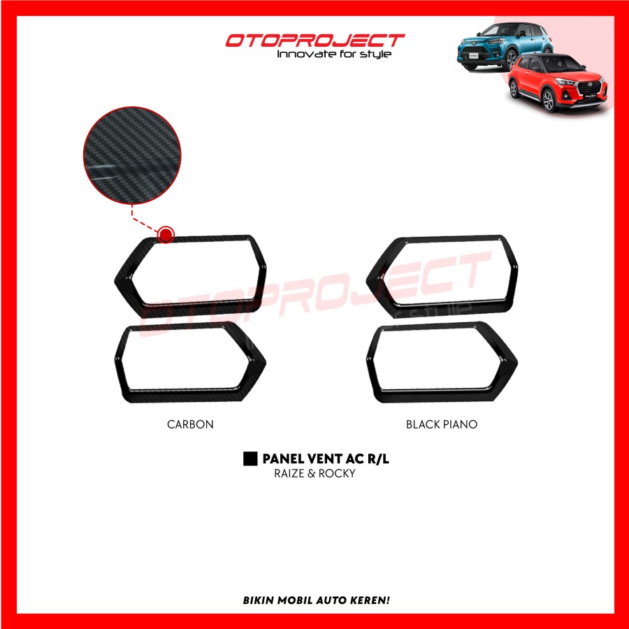 Panel Vent AC Raize Rocky Cover Side Kanan Kiri Otoproject