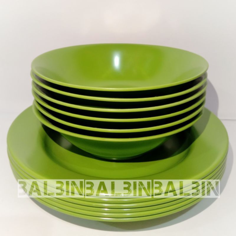 PROMO HEMAT 6 PCS /3PIRING MAKAN 9 INC MELAMINE DAN 3 MANGKUK MAKAN MELAMINE 7 INC FOOD GRADE